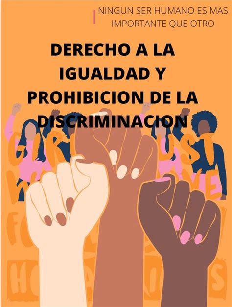 Derecho A La Igualdad Prohibici N De La Discriminaci N Igualdad De