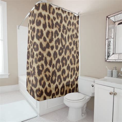 Leopard Print Shower Curtain Zazzle