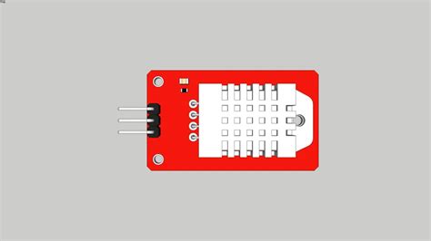 Dht22 Temperature And Humidity Sensor Module 3d Warehouse