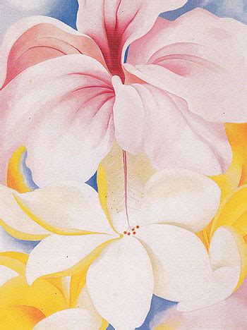 Georgia O Keeffe Hibiscus With Plumeria 1939