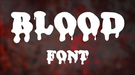 Blood Fonts Free Download | Free Fonts Vault