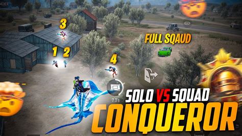 Rank Push Solo Vs Squad For Conqueror🔥 Cruiserop Pubgmobile Youtube