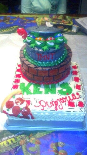 Tmnt And Pizza Box Pizza Boxes Tmnt Special Occasion Birthday Cake