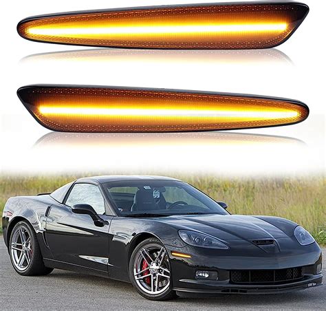 Amazon YOMTOVM Smoked LED Side Marker Lights 2Pcs Front Bumper