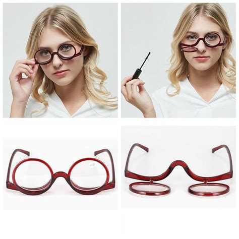 Buy Frame Magnification Eyeglasses Reading Glasses Makeup Eyewear Presbyopic Glasses Folding