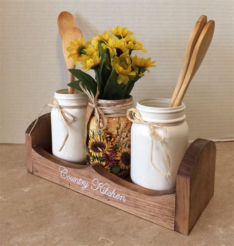 Kitchen Utensil Holders Mason Jar Utensil Holders Mason Jar Decor