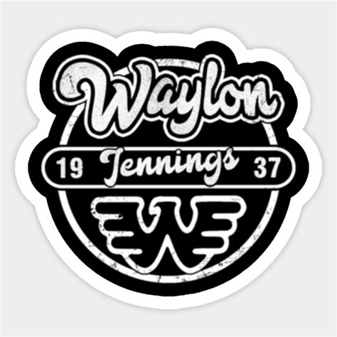 Waylon Jennings Waylon Jennings Sticker Teepublic