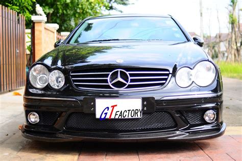 New For Mercedes Benz W Amg Clk Facelift Carbon Front Lip Spoiler