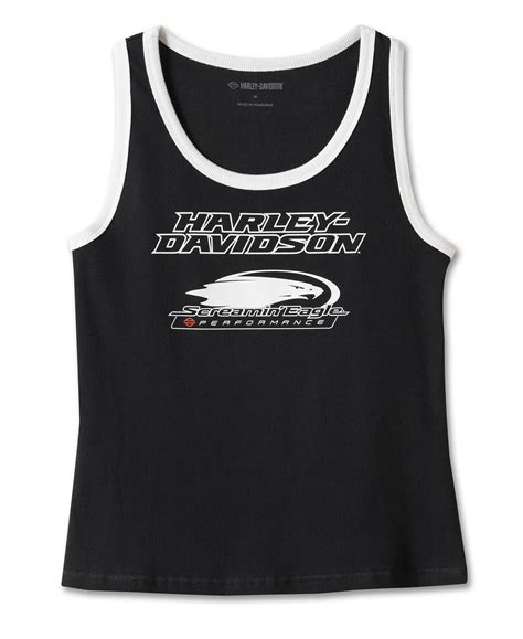 97582 23vw Harley Davidson Screamin Eagle Damen Tank Top Schwarz Im Thunderbike Shop