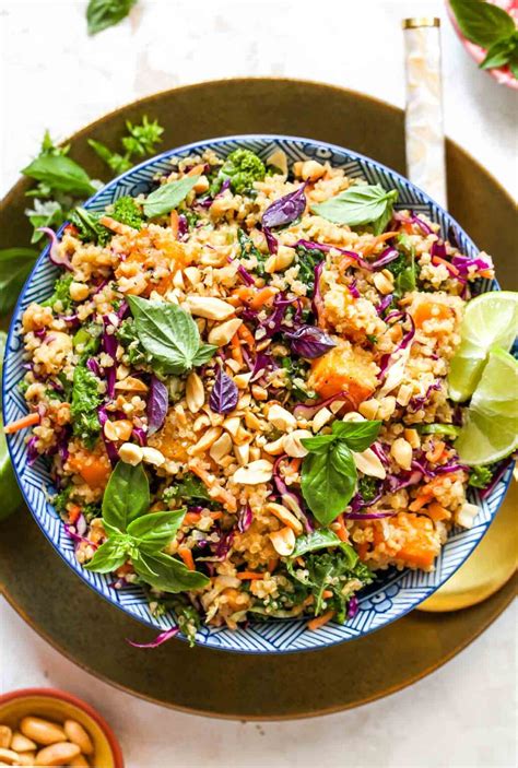 Thai Butternut Quinoa Salad Dishing Out Health