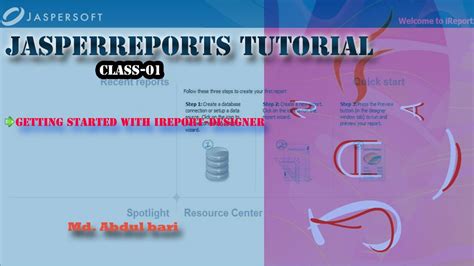 Jasperreports Tutorialgetting Started With Ireport Designer 01 Youtube