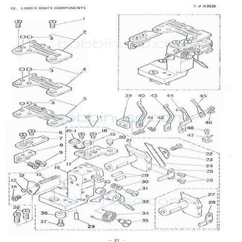 Lower Knife Holder Screw Juki Overlock Genuine