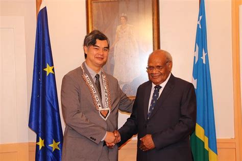 New Eu Ambassador To Solomon Islands Presents His Credentials Eeas Website