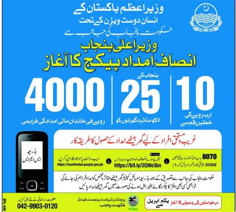 Ehsaas Emergency Cash Program 2020 SMS Service 8171