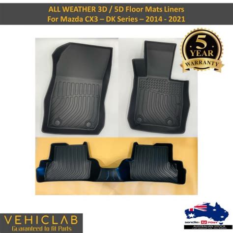 3d 5d All Weather Heavy Duty Car Floor Mats Liners For Mazda Cx3 Cx 3