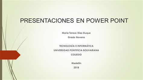 Tips Presentaciones En Power Point Tem S Upb