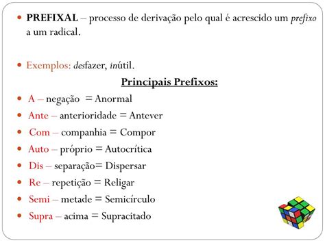 Exemplos De Derivação Prefixal - 5