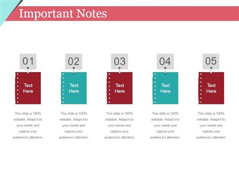 Important Notes Ppt PowerPoint Presentation Slides Design Ideas