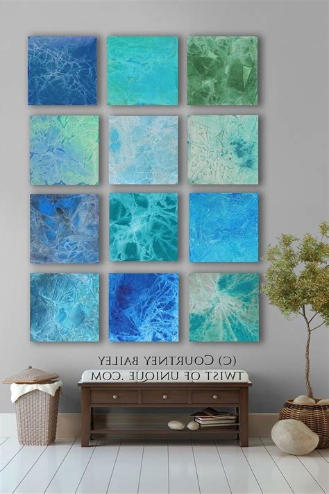 15 Inspirations Blue Green Abstract Wall Art