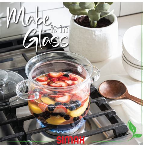 Snapklik Simax Glass Cookware Oz Quart Clear Glass Pot