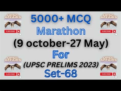 SET 68 5000 MCQ MARATHON FOR UPSC PRELIMS 2023 MCQ TEST UPSC MCQ TEST