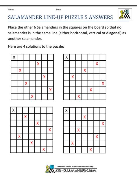 Printable Maths Games And Puzzles