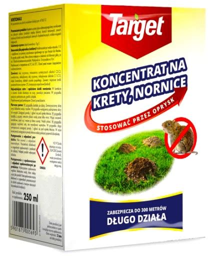 ŚRODEK ODSTRASZA NA KRETY NORNICE KRETOMAX TARGET Target preparat na