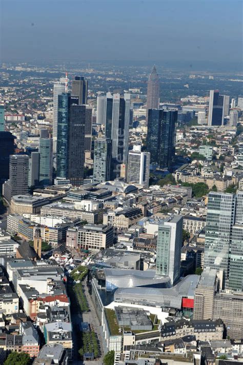 Frankfurt Am Main Aus Der Vogelperspektive Palais Quartier Im Zentrum