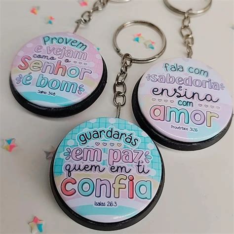 Chaveiro Dupla Face 38mm Ju Artes Personalizadas