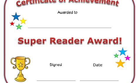 Best Accelerated Reader Certificate Template Free Sparklingstemware