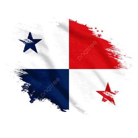 Panama New Watercolor Flag Brush Panama Flag Panama Day Png