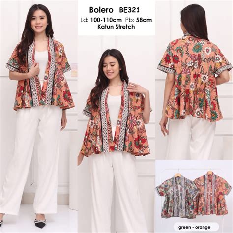 Jual Outer Bolero Batik Wanita Be Shopee Indonesia