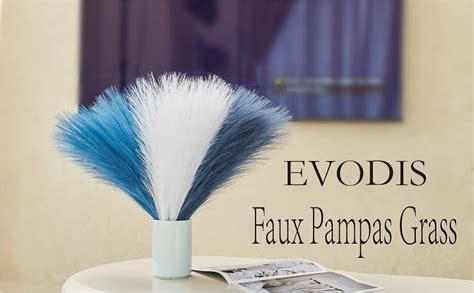 Amazon Evodis Faux Pampas Grass Cm Artificial Pampas Grass