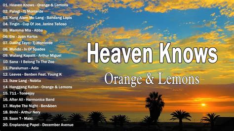 Orange Lemons Heaven Knows Palagi TJ Monterde OPM Trending