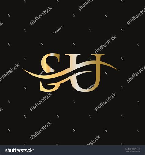 Modern Su Logo Design Business Company Stock Vector (Royalty Free ...