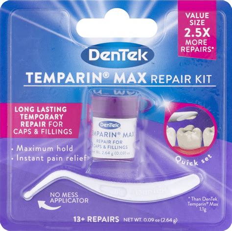 Dentek Maximum Hold Temparin One Step Lost Filling Repair