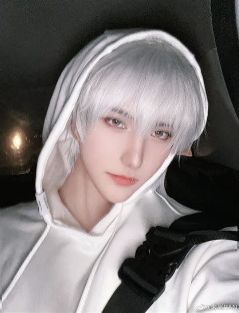 Weilanran White Hair Anime Guy Handsome Anime Guys Amazing Cosplay