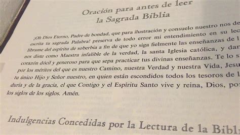 Oraci N Para Antes De Leer La Sagrada Biblia En Espa Ol Esperanza De