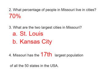 Missouri's Population by Three is a Magic Number | TPT