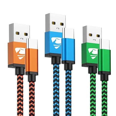 Amazon Aioneus Pack Ft Usb C Cable A Fast Charge Usb A To Type