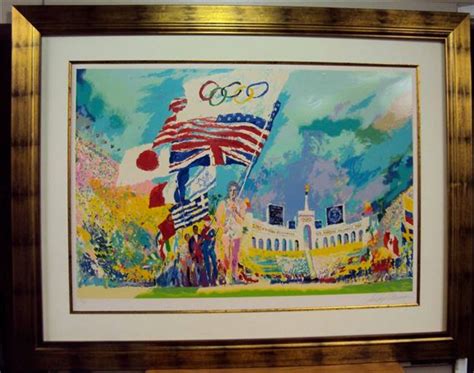 Leroy Neiman Opening Ceremonies Xxiii Olympiad Mutualart