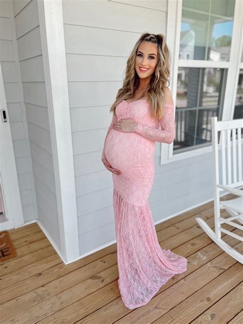 Full Lace Mermaid Style Maternity Gown Etsy