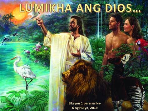 LUMIKHA ANG DIOS Liksyon 1 Para Sa Ika