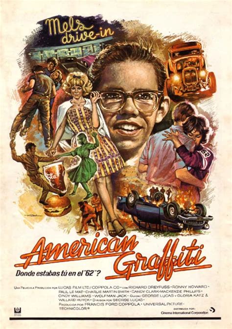 American Graffiti 1973 Ron Howard Movie Poster Reprint 18x12 Inches ...