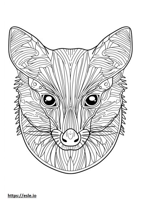 African Palm Civet coloring pages - free printable