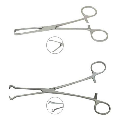 Allis Babcock Tissue Forceps Angled New Med Instruments Off