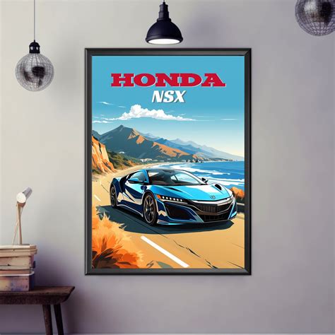 Honda Nsx Print S Car Print Honda Nsx Poster Car Print Etsy