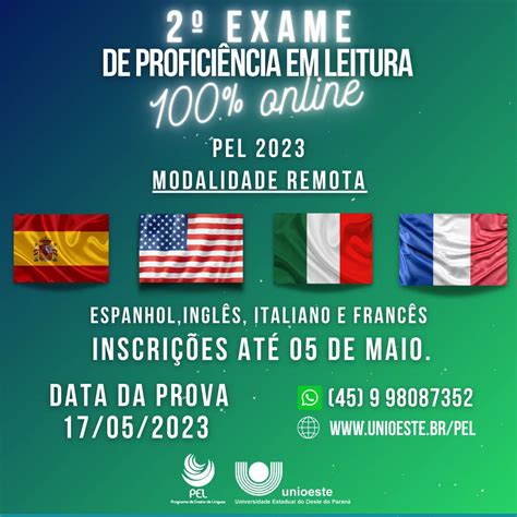 Unioeste Programa de Ensino de Línguas está inscrições abertas