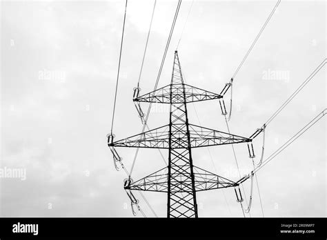 Pylon Of The Electricity Power Line High Tension Power Electricity