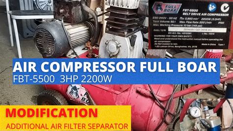 AIR COMPRESSOR FULL BOAR FBT 5500 3HP 2200W MODIFICATION ADDITIONAL